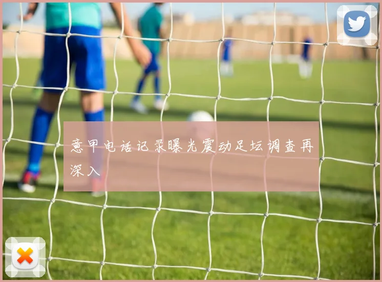 意甲电话记录曝光震动足坛调查再深入